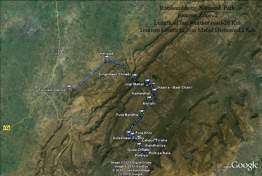 ZONE2 Map of safari zone II