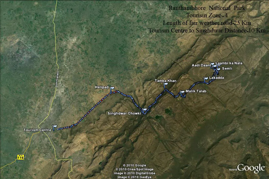 ZONE-4 Zone IV safari map